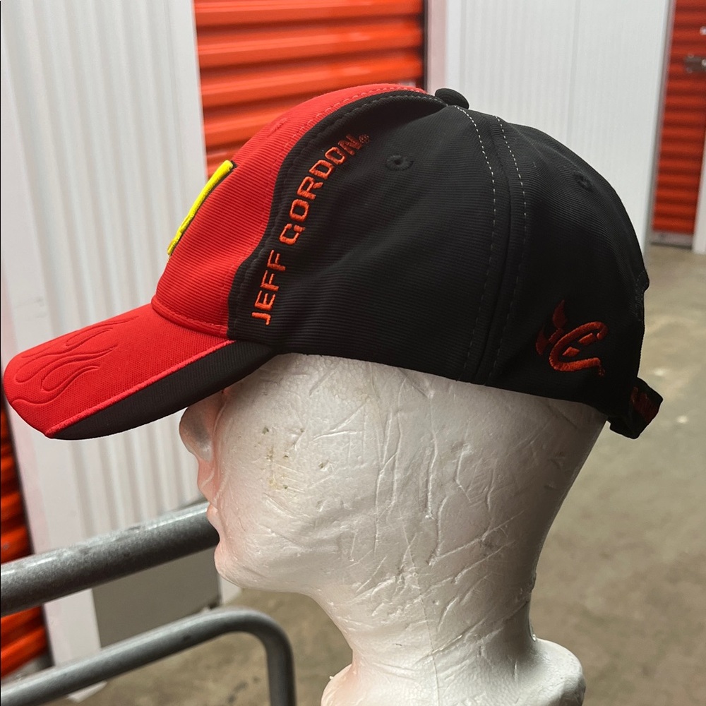 Bold Red Racing Hat with Yellow Number 24 - Picture 2 of 10